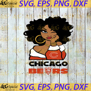 Chicago Bears Svg, Love Bear Svg, Cricut File, Clipart, Sport Svg, Football Svg, Sexy Girl Svg, NFL Svg, Png, Eps, Dxf
