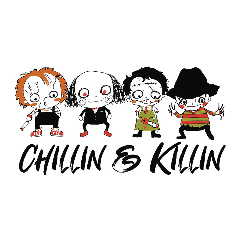 Chillin And Killin svg, Halloween Svg, Cricut File, clipart, svg, Png, Eps, Dxf