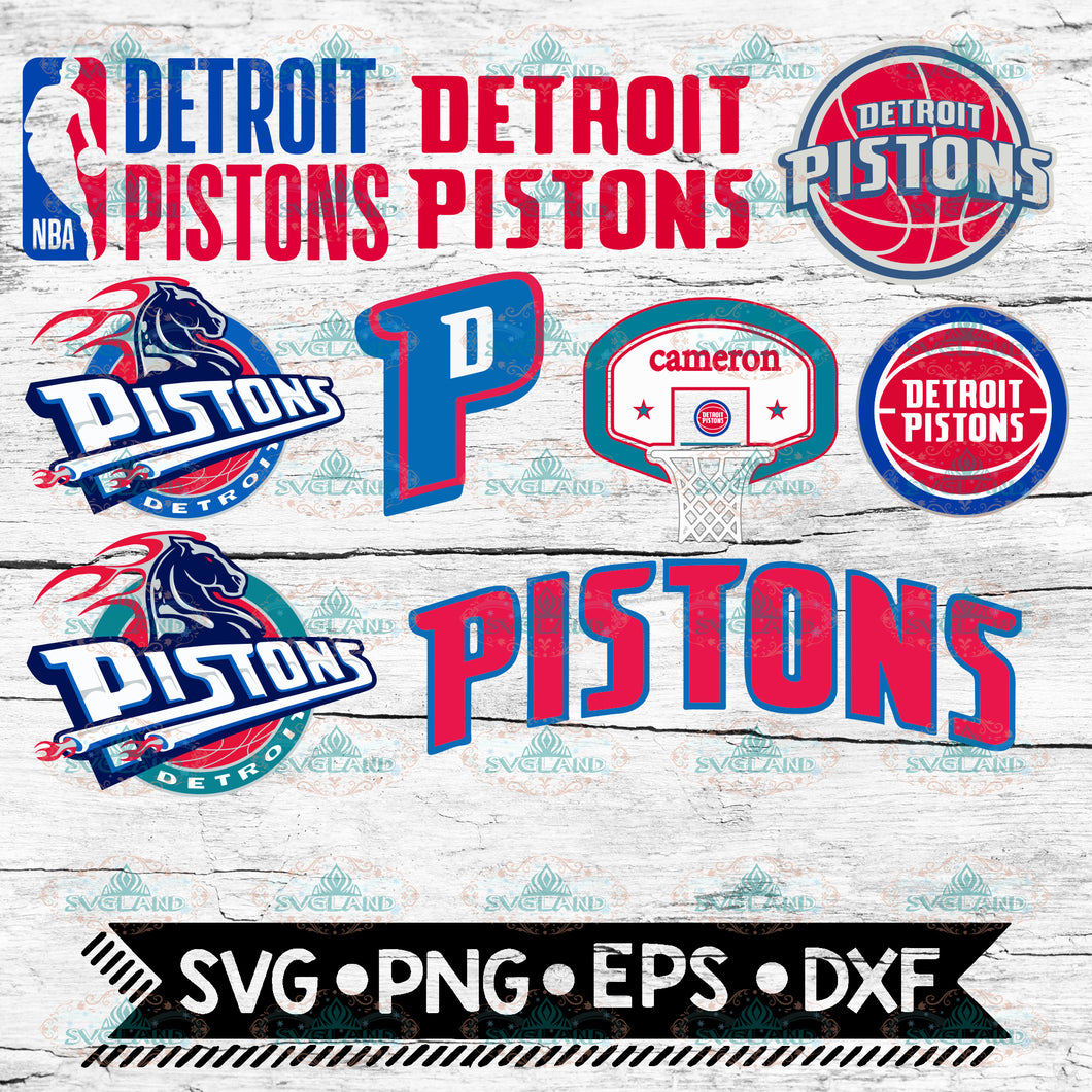 Detroit Pistons, Detroit Pistons svg, Detroit Pistons clipart, Detroit Pistons logo