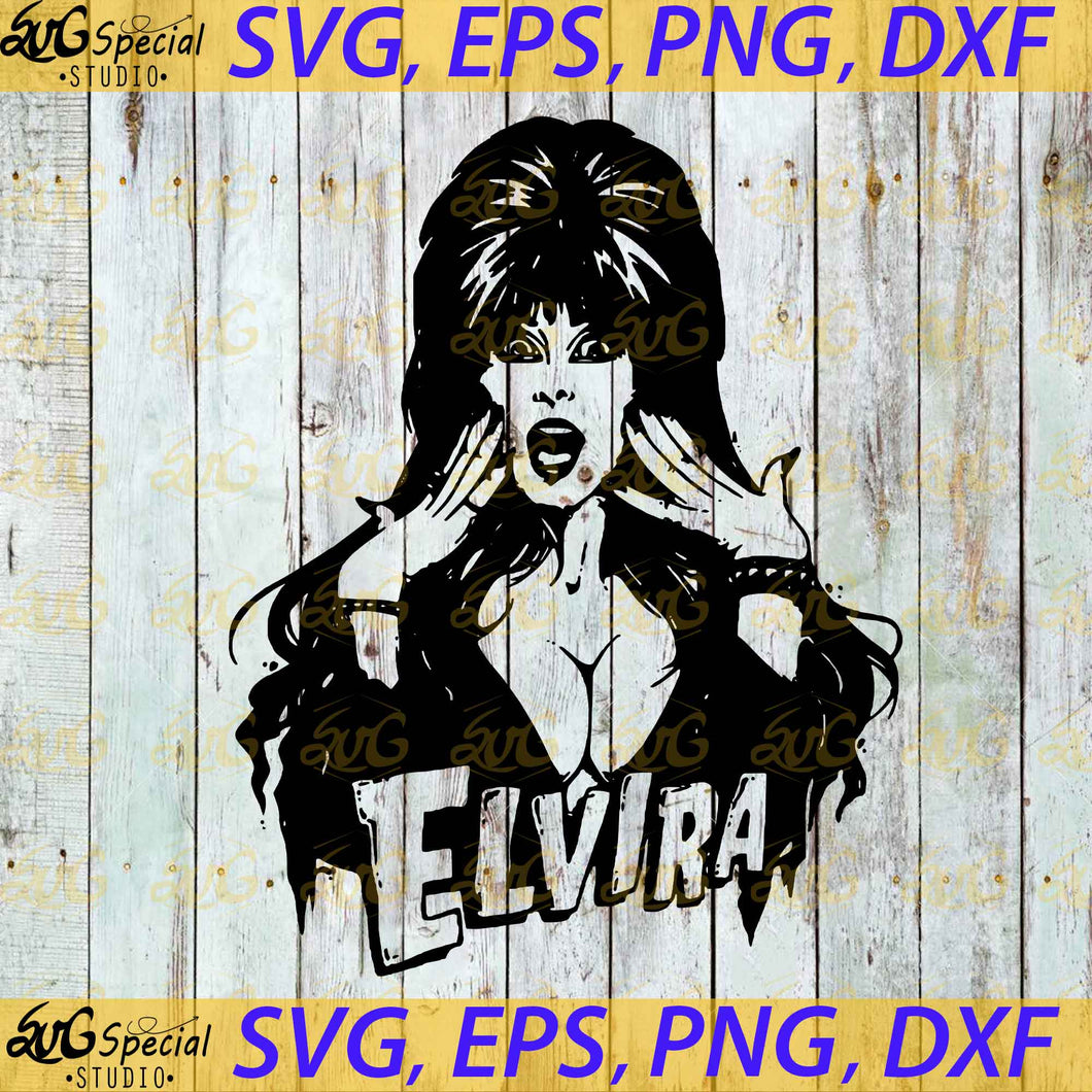 Elvira Svg, Halloween Svg, Cricut File, Silhouette Cameo, Witch Svg