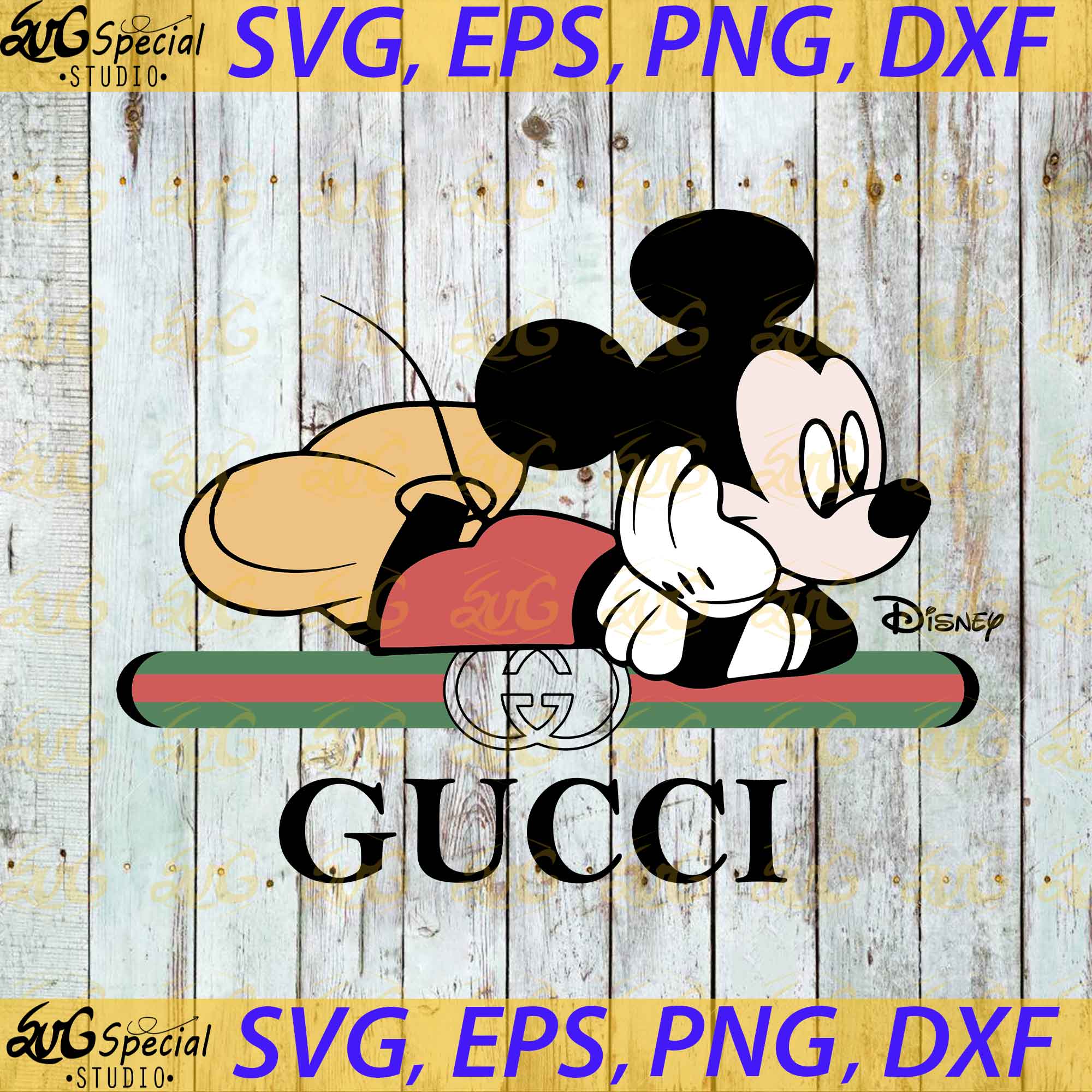 Mickey Gucci SVG, Disney Gucci SVG, Disney Mickey SVG, Mickey