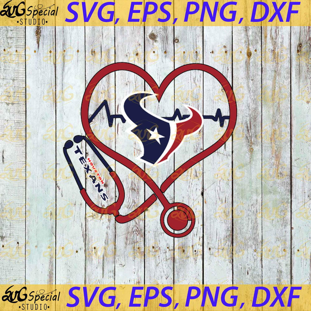 Houston Texas Nurse Love Svg, New Orleans Saints Svg, NFL Svg, Football Svg, Cricut File, Clipart, Love Saints Svg, Png, Eps, Dxf