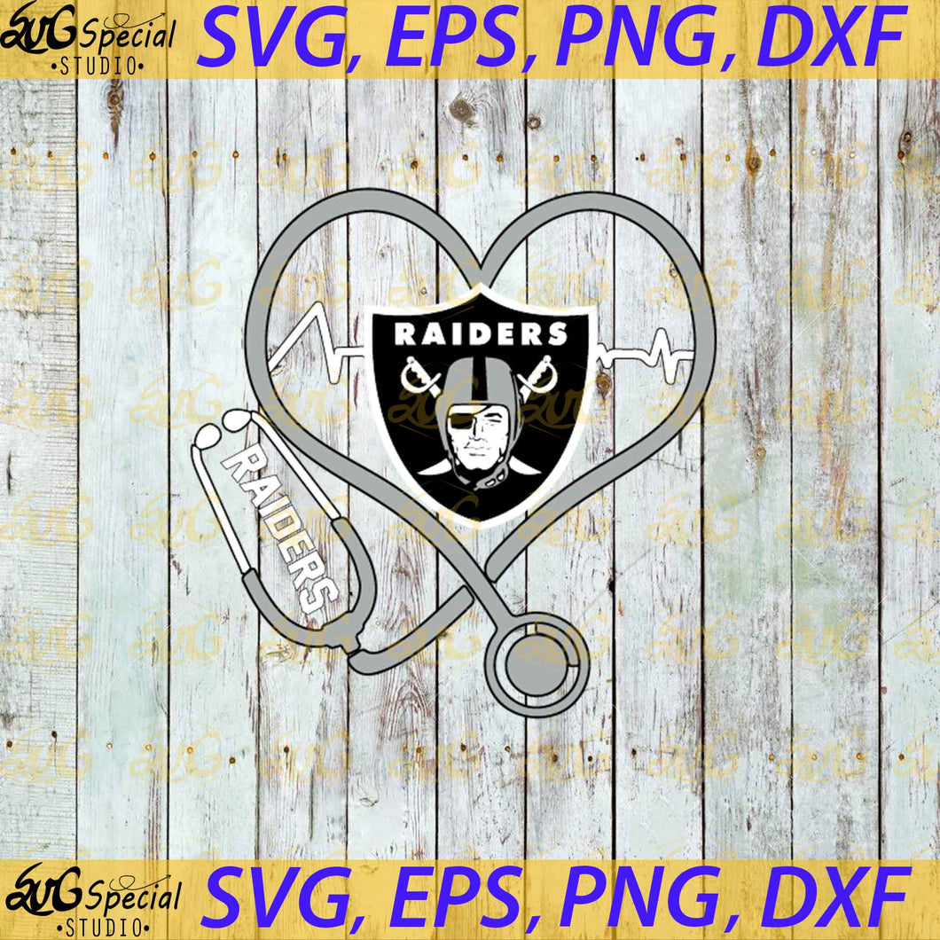 Las Vegas Raiders Nurse Love Svg, New Orleans Saints Svg, NFL Svg, Football Svg, Cricut File, Clipart, Love Saints Svg, Png, Eps, Dxf