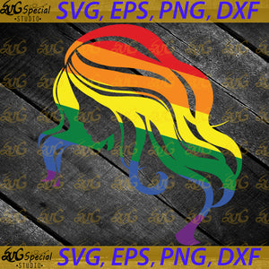 Lgbt Rainbow Girl Svg, Pride Svg, Cricut File, Svg, Png, Eps, Dxf
