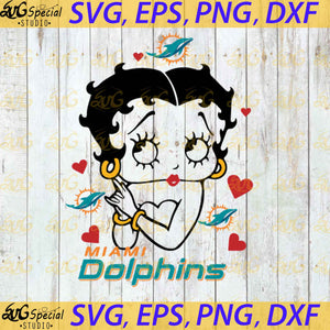 Miami Dolphins Betty Boop Svg, Love Dolphins Svg, Cricut File, Clipart, Sport Svg, Football Svg, Sexy Girl Svg, NFL Svg, Png, Eps, Dxf