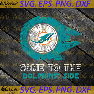 Miami Dolphins Png, Come To The Dolphins' Side Svg, Starwars Love Football Svg, Cricut File, Clipart, Football Svg, Sport Svg, NFL Svg, Sport Svg