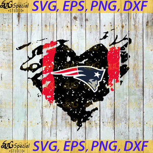 New England Patriots Heart Svg, Cricut File, Football Mom Svg, Football Svg, Sport Svg, NFL Svg, Clipart, Love Football Svg, Png, Eps, Dxf