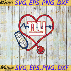 New York Giants Nurse Love Svg, New Orleans Saints Svg, NFL Svg, Football Svg, Cricut File, Clipart, Love Saints Svg, Png, Eps, Dxf