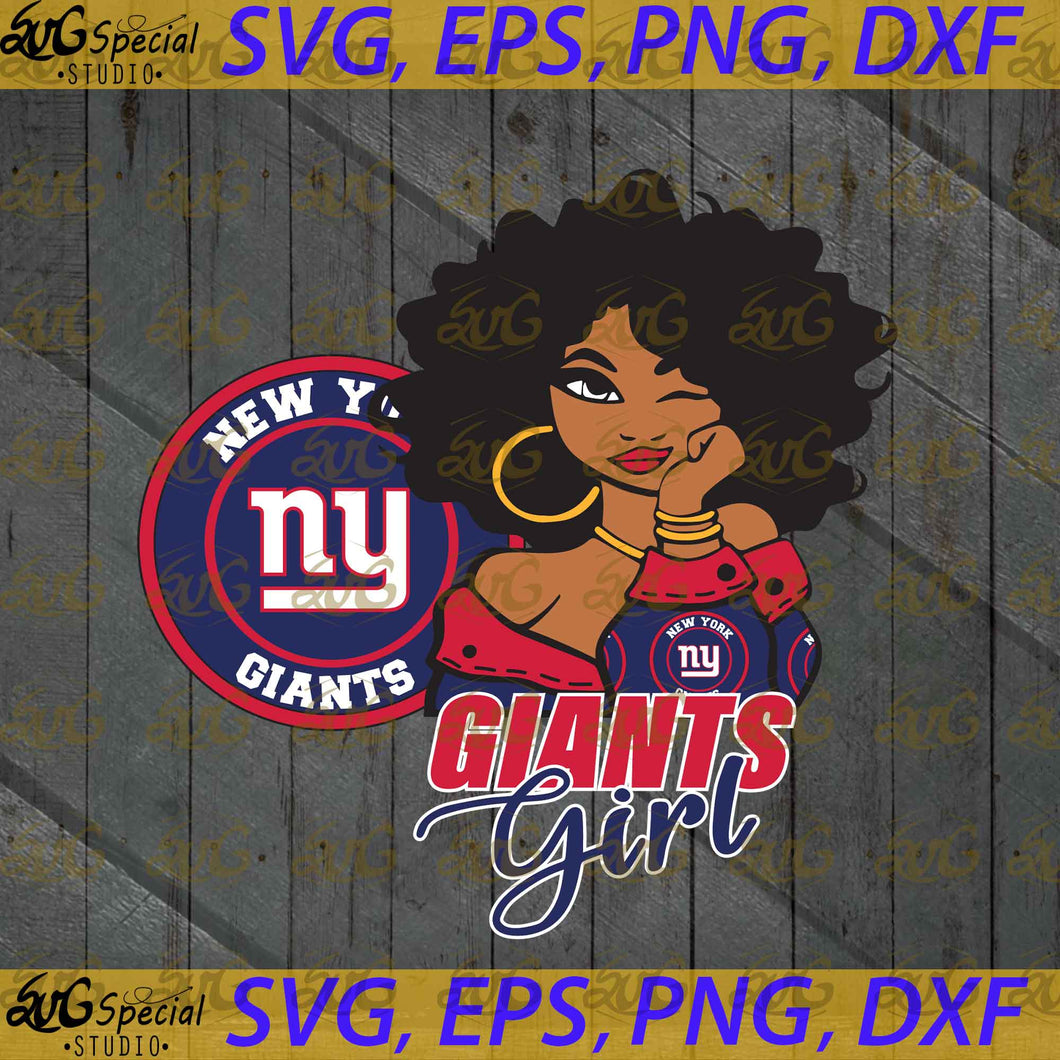 New York Giants Svg, NFL Svg, Football Svg, Sport Svg, Cricut File, Clipart, Love Football Svg, Black Girl Svg, Sexy Girl Svg, Love Bears Svg, Png, Eps, Dxf