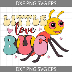 Little Love Bug Svg, Bee Valentine Svg, Love Svg, Valentine's Day Svg, Cricut File, Clipart, Svg, Png, Eps, Dxf