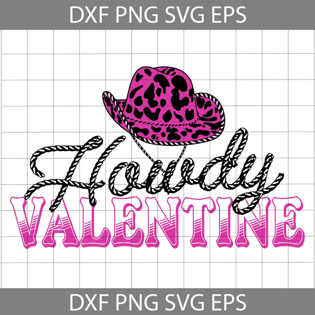 Howdy Valentine Svg, Retro Valentine Svg, Cowboy Svg, Love Svg, Valentine's Day Svg, Cricut File, Clipart, Svg, Png, Eps, Dxf