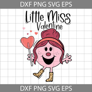 Little Miss Svg, Heart Svg, Valentine's Day Svg, Cricut File, Clipart, Svg, Png, Eps, Dxf