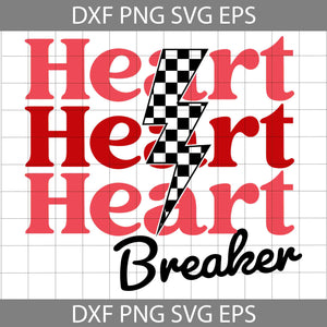 Heart Breaker Svg, Retro Valentine Svg, Broken Heart Svg, Valentine's Day Svg, Cricut File, Clipart, Svg, Png, Eps, Dxf