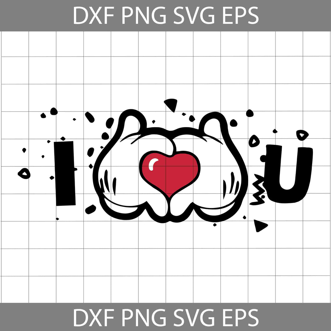 Hands Love Svg, I Love You Svg, Valentine's Day Svg, Cricut File, Clipart, Svg, Png, Eps, Dxf