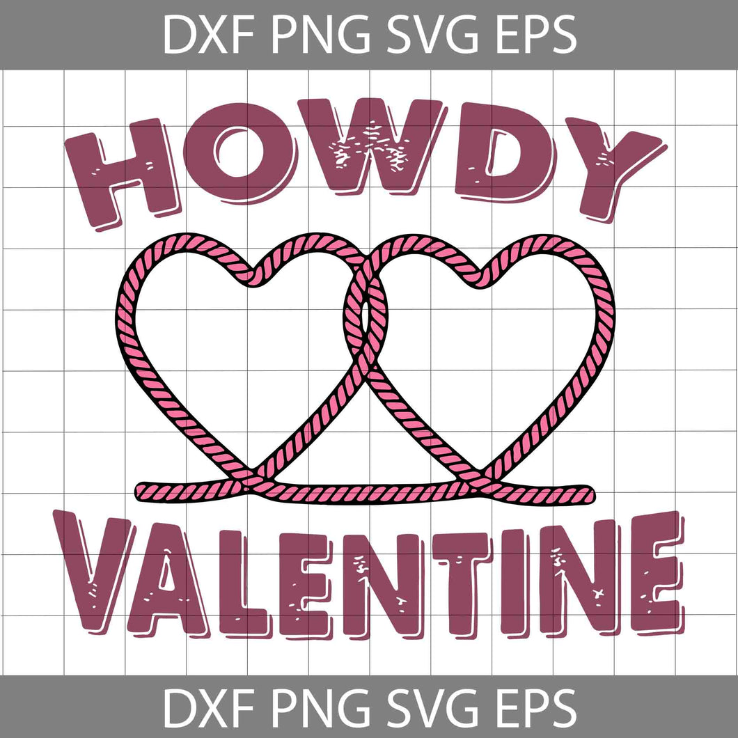 Western Howdy Svg, Howdy Valentine Svg,Valentine's Day Svg, Cricut File, Clipart, Svg, Png, Eps, Dxf