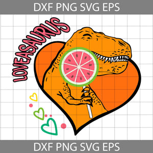 Loveasaurus Svg, T-rex Svg, Watermelon Svg, Heart Svg, Valentine's Day Svg, Cricut File, Clipart, Svg, Png, Eps, Dxf