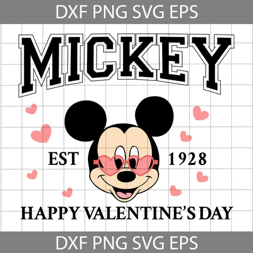 Checkered Mickey And Minnie Mouse SVG, Valentines Checkered SVG, Valentines  Day SVG, Magical Valentine SVG, PNG, DXF, EPS, Cut Files