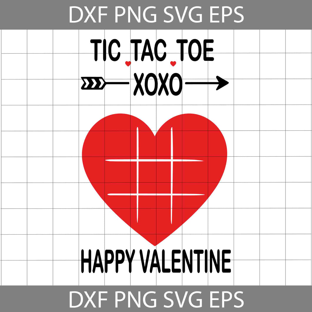 Tic Tac Toe Svg, XoXo Svg, Happy Valentine Svg, Valentine's Day Svg, Cricut File, Clipart, svg, png, eps, dxf