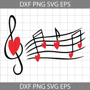 I Love Music Svg, Music Svg, Music Svg, Valentine's Day svg, Cricut File, Clipart, Svg, Png, Eps, Dxf