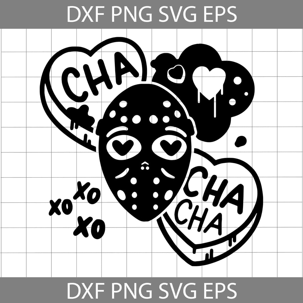 Cha Cha Svg, Candy Hearts Svg, Xoxo Svg, Valentine's Day svg, Gift Svg, Cricut File, Clipart, Svg, Png, Eps, Dxf