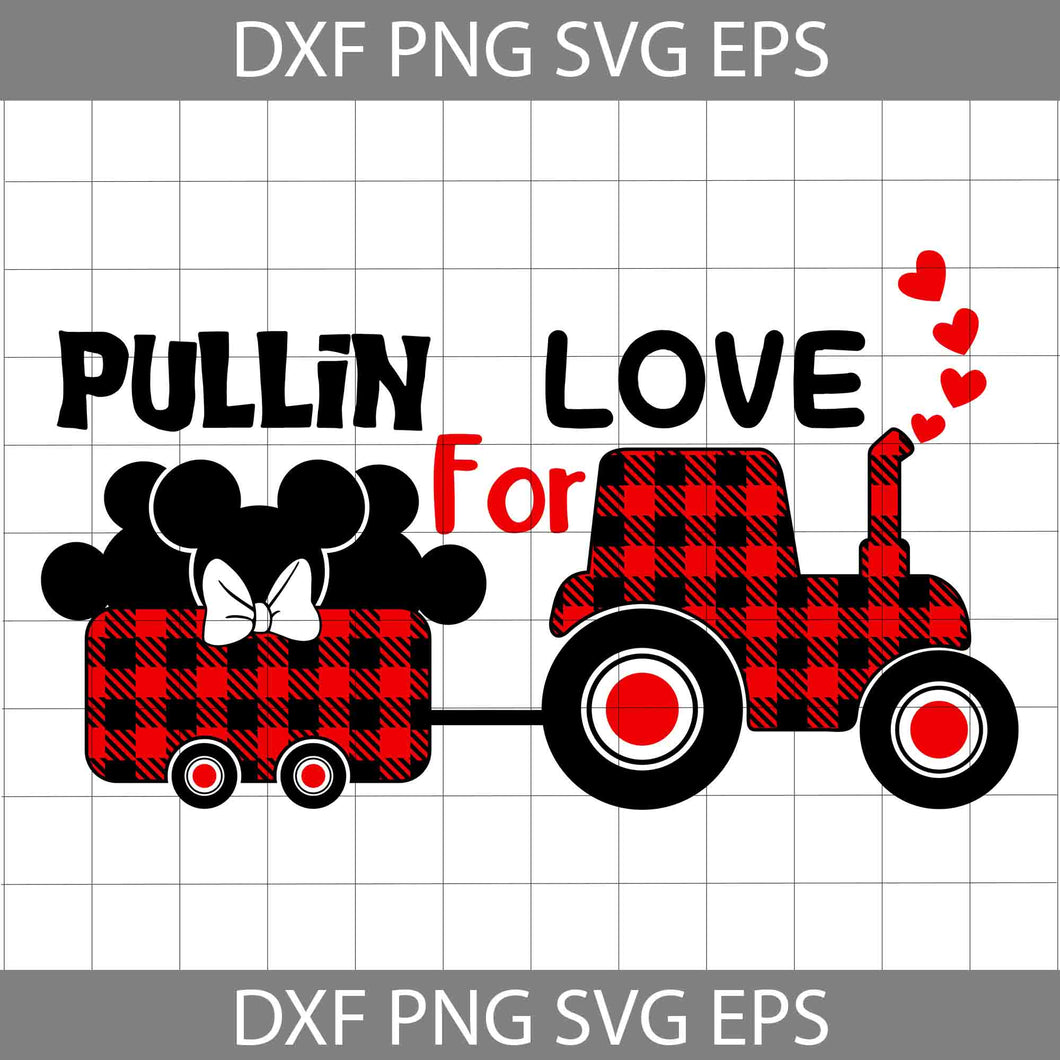 Pullin’ For Love Svg, Valentine’s Sayings Svg, Tractor Svg , Head Svg, Valentine's Day svg, Gift Svg, Cricut File, Clipart, Svg, Png, Eps, Dxf