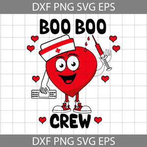 Boo Boo Crew Svg, Nurse Love Svg, Valentine's Day Svg, Cricut File, Clipart, Svg, Png, Eps, Dxf