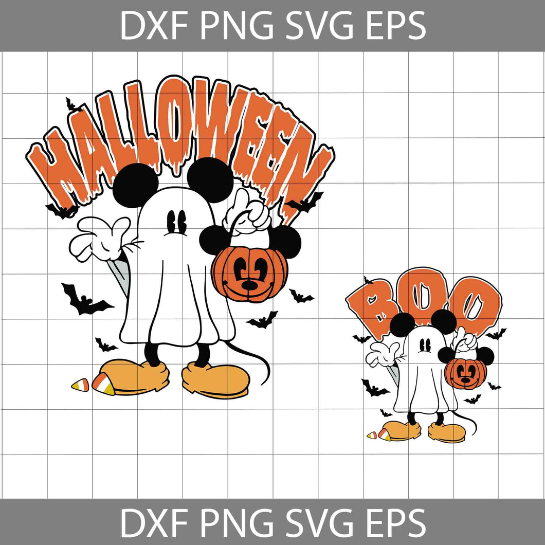 Mouse Boo svg, Mouse Halloween svg, Bundle, Mouse Ghost Svg, Halloween Svg, Cricut File, Clipart, Svg, Png, Eps, Dxf