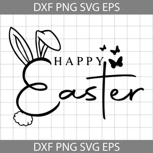 Happy Easter Svg, Bunny Svg, Easter's Day svg. Cricut File, Clipart, Svg, Png, Eps, Dxf