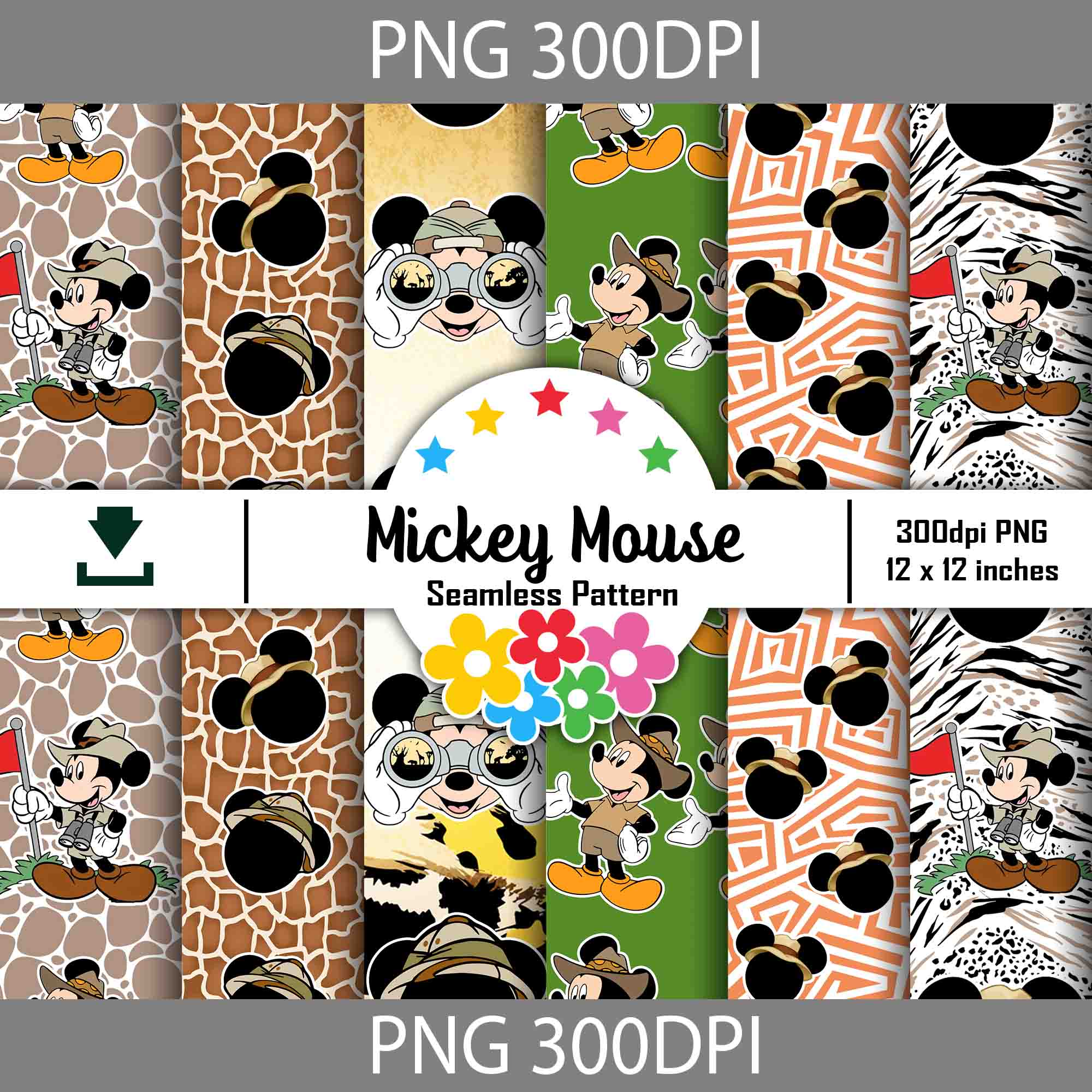 Disney Mickey Mouse Digital paper Scrapbooking