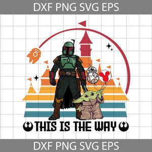 Boba Fett Svg, This Is The Way Svg, Cartoon Svg, Cricut File, Clipart, Svg, Png, Eps, Dxf