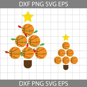 Basketball Svg, Christmas Tree svg, Christmas Svg, Cricut File, Clipart, Svg, Png, Eps, Dxf