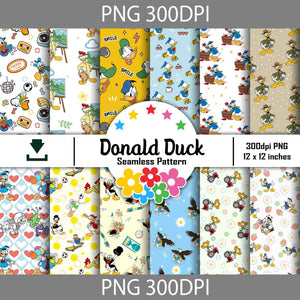 Duck Seamless Pattern, Digital Papers, Scrapbook Papers, Pattern Paper ...