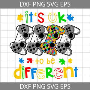 Its Okay To Be Different Svg, Autism Awareness Svg, Cartoon Svg, Cricut File, Clipart, Svg, Png, Eps, Dxf