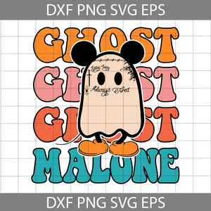 Mickey Ghost Malone SVG, Cute Ghost Mickey SVG, Funny Ghost Halloween Svg, Halloween Svg, Cricut File, Clipart, Svg, Png, Eps, Dxf