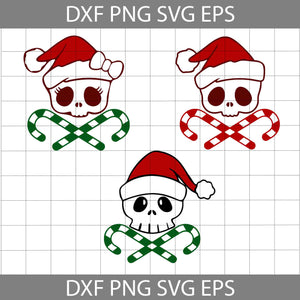 Candy Cane SVG, Skull SVG, Christmas SVG, Christmas Bundle Svg, Christmas Svg, Cricut File, Clipart, Svg, Png, Eps, Dxf