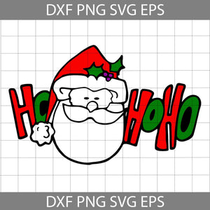 Merry Christmas Svg, Santa Claus Svg, Ho Ho Ho Svg, Christmas Svg, Cricut File, Clipart, Svg, Png, Eps, Dxf