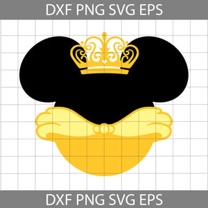 Belle Mickey Head Mouse Svg, Belle Mouse Funny Svg, Belle Svg, Cartoon Svg, Cricut File, Clipart, Svg, Png, Eps, Dxf