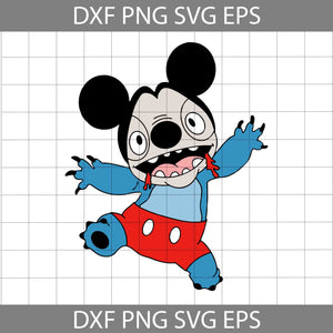 Stitch Face Mickey Cute Svg, Stitch Suit Mickey Svg, Stitch Svg, Cartoon Svg, Cricut File, Clipart, Svg, Png, Eps, Dxf