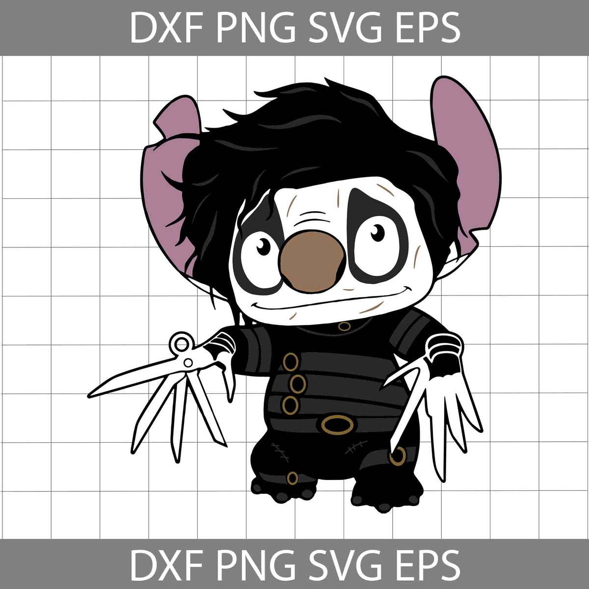 Edward Scissorhands Stitch Svg, Stitch Svg, Edward Svg, Tim Burton Svg ...