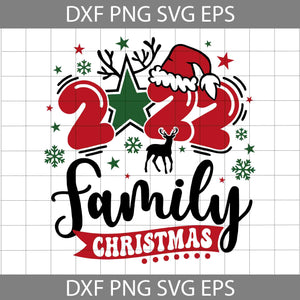 2022 Family Christmas SVG, Merry Christmas SVG, Santa Hat Svg, Christmas Svg, Cricut File, Clipart, Svg, Png, Eps, Dxf