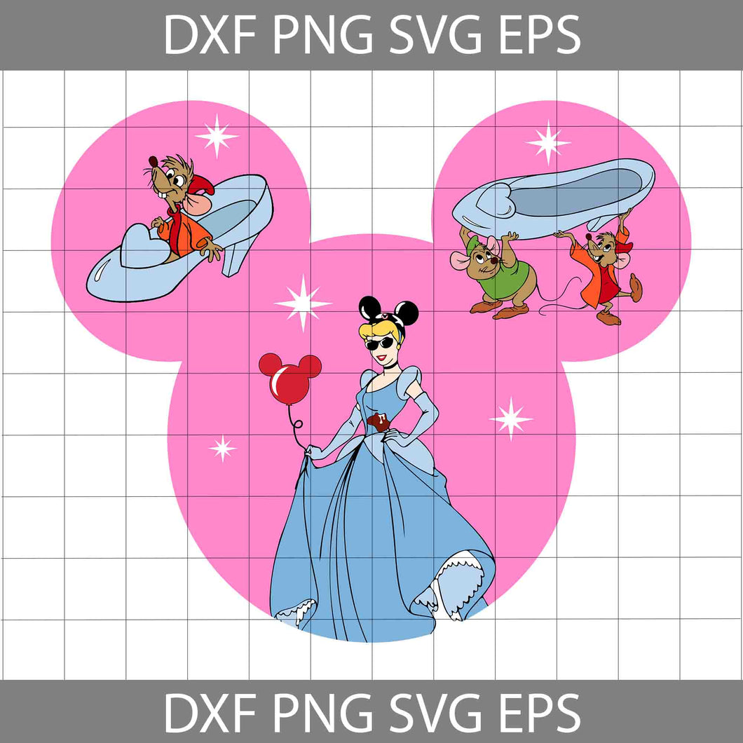 Cinderella Svg, Mickey Mouse Ears Svg, Cartoon Svg, Cricut File, Clipart, Svg, Png, Eps, Dxf