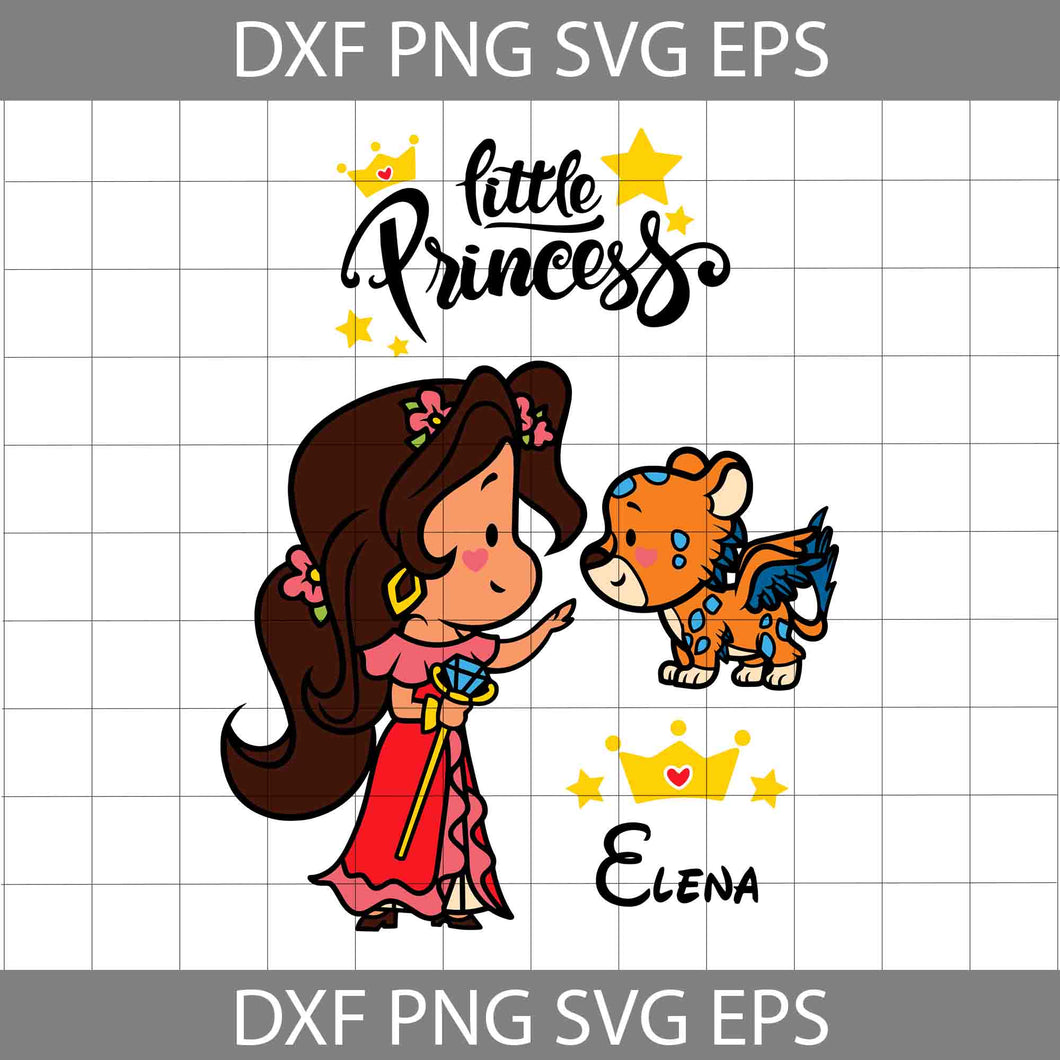 Little princess Elena Svg, Elena Svg, Cartoon Svg, Cricut File, Clipart, Svg, Png, Eps, Dxf