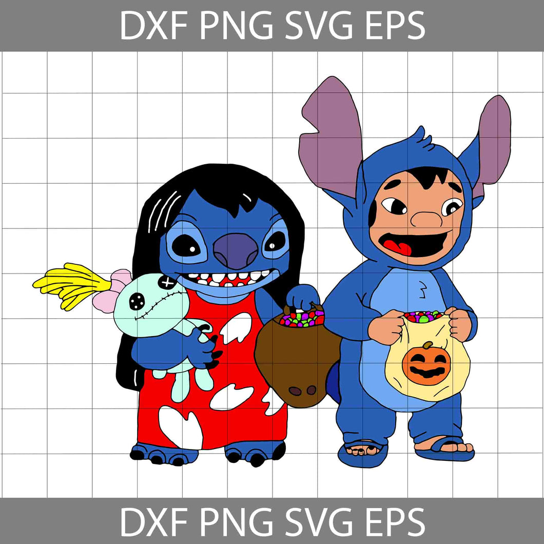 Lilo And Stitch Halloween SVG, Halloween Svg, Cricut File, Clipart, Svg, Png, Eps, Dxf