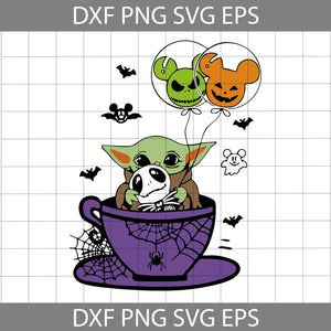 Halloween In Cup Balloon SVG, Ballon Mouse Svg, Halloween Svg, Cricut File, Clipart, Svg, Png, Eps, Dxf