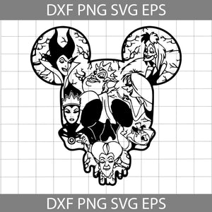 Maleficent Svg, Mickey Sugar Skull Svg, Halloween Svg, Cricut File, Clipart, Svg, Png, Eps, Dxf