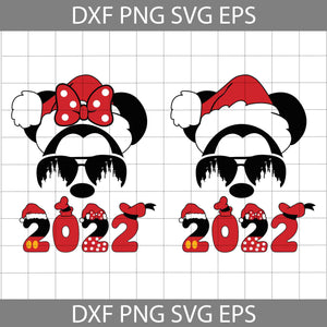 2022 Santa Hat SVG, Head Svg, Christmas Svg, Cricut File, Clipart, Svg, Png, Eps, Dxf