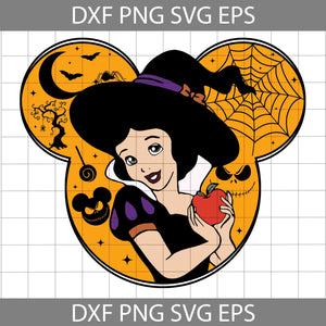 Mickey Ears Snow White Witches Svg, Halloween Snow White Svg, Halloween Party Svg, Halloween Svg, Cricut File, Clipart, Svg, Png, Eps, Dxf