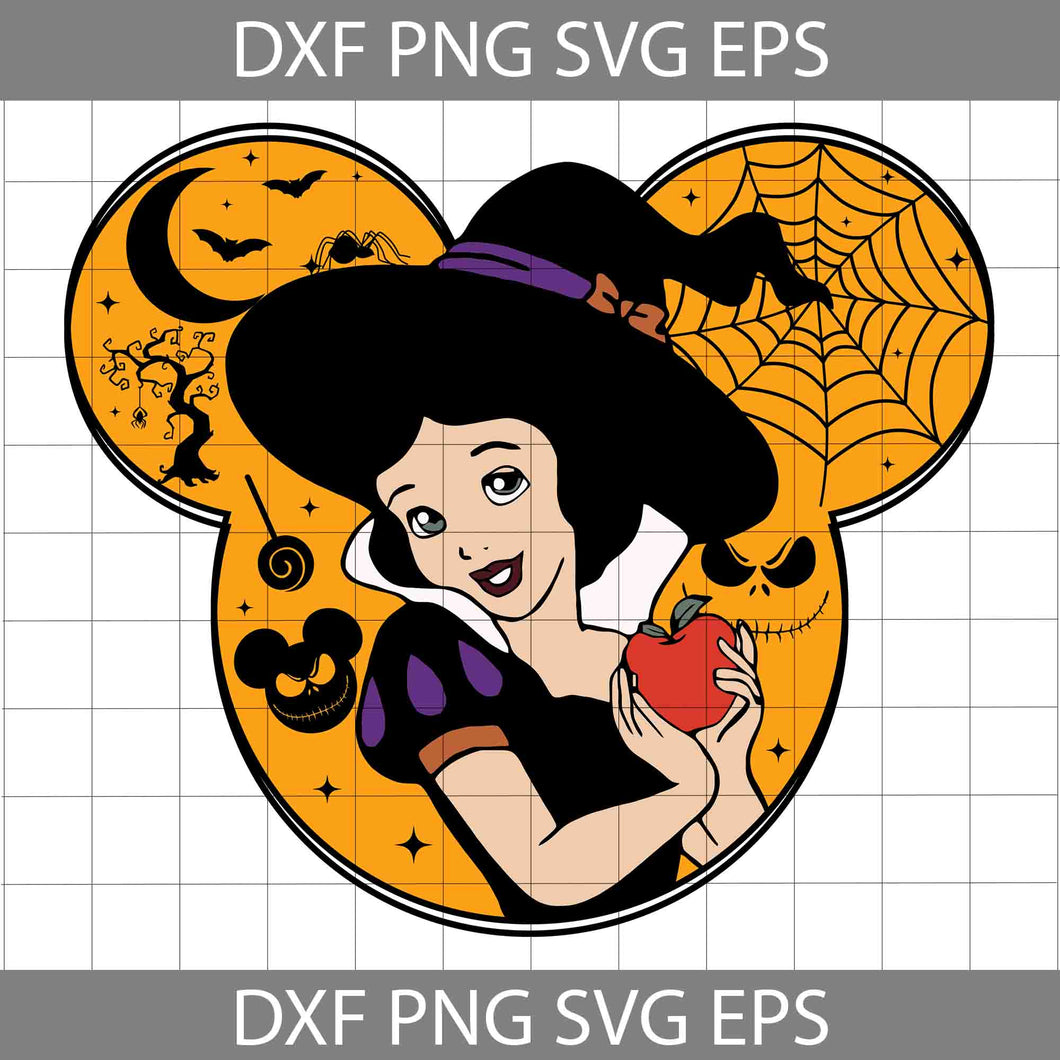 Mickey Ears Snow White Witches Svg, Halloween Snow White Svg, Halloween Party Svg, Halloween Svg, Cricut File, Clipart, Svg, Png, Eps, Dxf