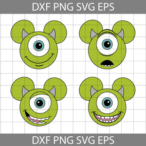 Mickey Monster Halloween Svg, Halloween Svg, Cricut File, Clipart, Svg, Png, Eps, Dxf