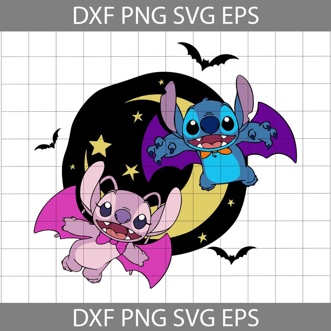 Happy Halloween Cute Bat Costume SVG, Stitch Bat Halloween Svg, Halloween Svg, Cricut File, Clipart, Svg, Png, Eps, Dxf